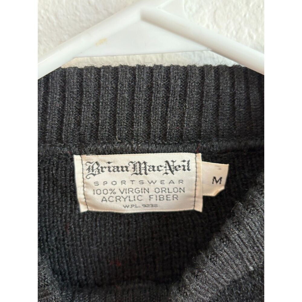 Classic Fair Isle Women's Sweater - Red & Black - Picture 2 of 3